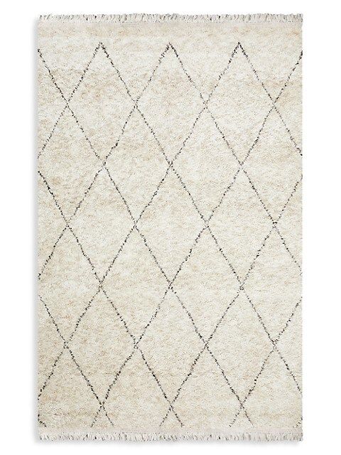 Shaggy Moroccan Bohemian Hand-Knotted Wool-Blend Area Rug | Saks Fifth Avenue