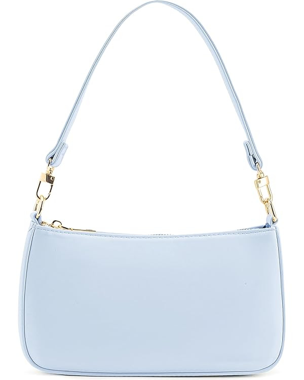 NIUEIMEE ZHOU Shoulder Bag for Women Retro Vegan Leather Classic Tote HandBags Purses with Zipper... | Amazon (US)