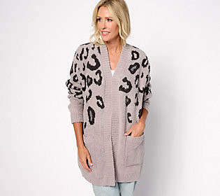 Barefoot Dreams CozyChic Relaxed Open Front Cardigan | QVC