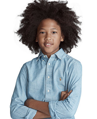 Polo Ralph Lauren Big Boys Cotton Chambray Sport Shirt - Macy's | Macy's
