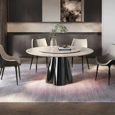 Modern Luxury Modern Marble Round Dining Table | Wayfair North America