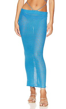 Bananhot Alma Skirt in Royal Blue from Revolve.com | Revolve Clothing (Global)