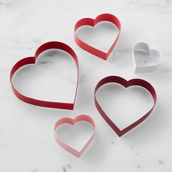 Valentines Color Heart Cutters Ring, Set of 5 | Williams-Sonoma