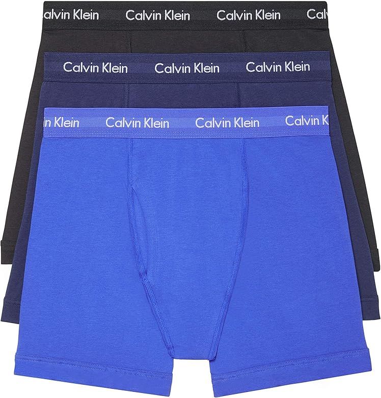Calvin Klein Men's Cotton Stretch 3-Pack Boxer Brief | Amazon (US)