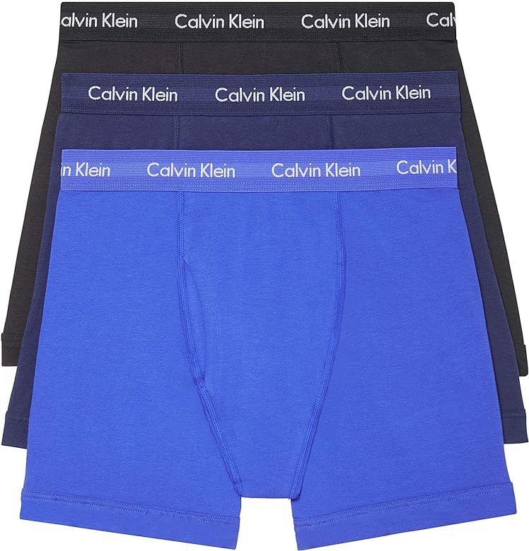 Calvin Klein Men's Cotton Stretch 3-Pack Boxer Brief | Amazon (US)