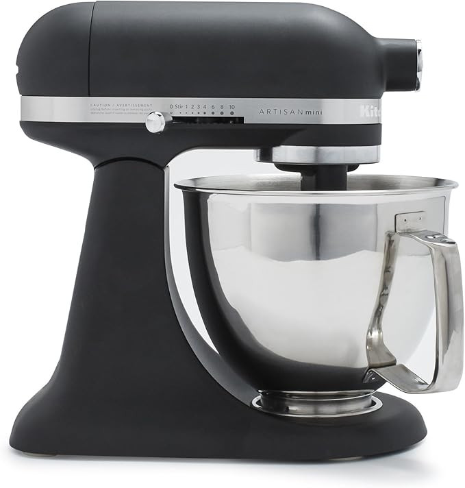 KitchenAid Artisan Mini 3.5 Quart Tilt-Head Stand Mixer - KSM3316X - Black Matte | Amazon (US)
