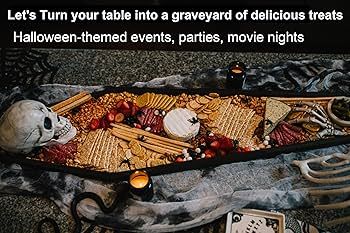 Extra Large Halloween Coffin Charcuterie Boards Serve 8-12 Ghosts, Halloween Party Decorations Se... | Amazon (US)