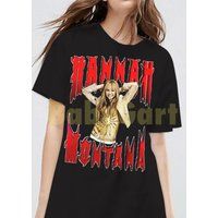 Hannah Montana - Miley Cyrus Rap Hip Hop Bootleg Homage 90S T-Shirt Unisex Heavy Cotton Tee | Etsy (US)