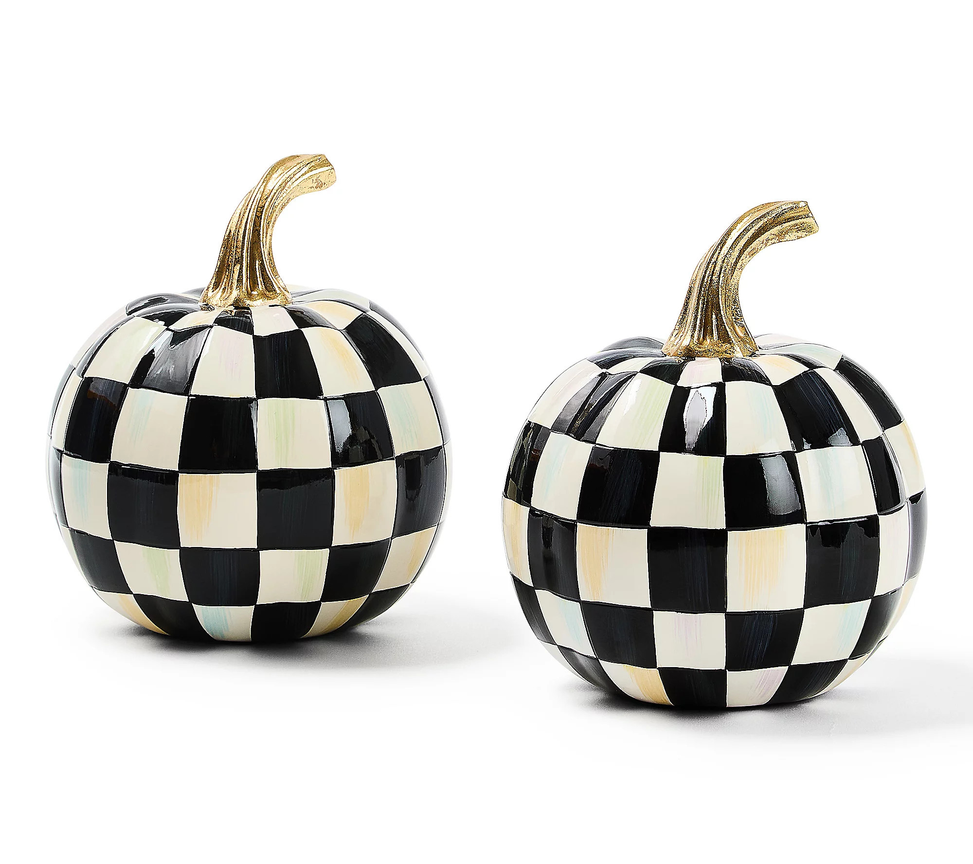 MacKenzie-Childs Set of 2 Mini Pumpkins | QVC