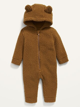 Unisex Bear-Critter Sherpa One-Piece for Baby | Old Navy (US)