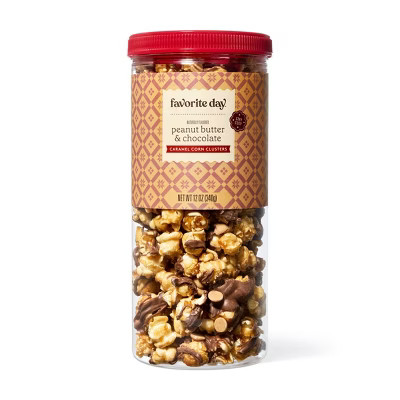 Christmas Peanut Butter Popcorn Caramel Corn Clusters - 12oz - Favorite Day™ | Target