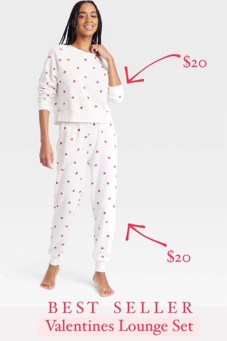 This was last weeks best selling lounge set, covered in hearts, this matching set is just perfect for Valentine’s Day and the whole outfit is under $50!

#valentinesday #valentinesoutfit #loungeset #matchingset #loungewear



#LTKSeasonal #LTKstyletip #LTKfindsunder50