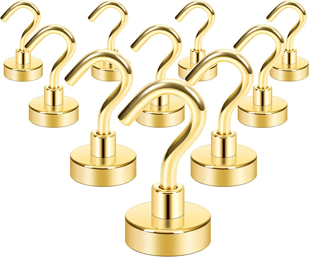 Neosmuk Magnetic Hooks,Heavy Duty Earth Magnets with Hook for Refrigerator, Extra Strong Cruise H... | Amazon (US)