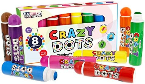 U.S. Art Supply 8 Color Crazy Dots Markers - Children's Washable Easy Grip Non-Toxic Paint Marker... | Amazon (US)