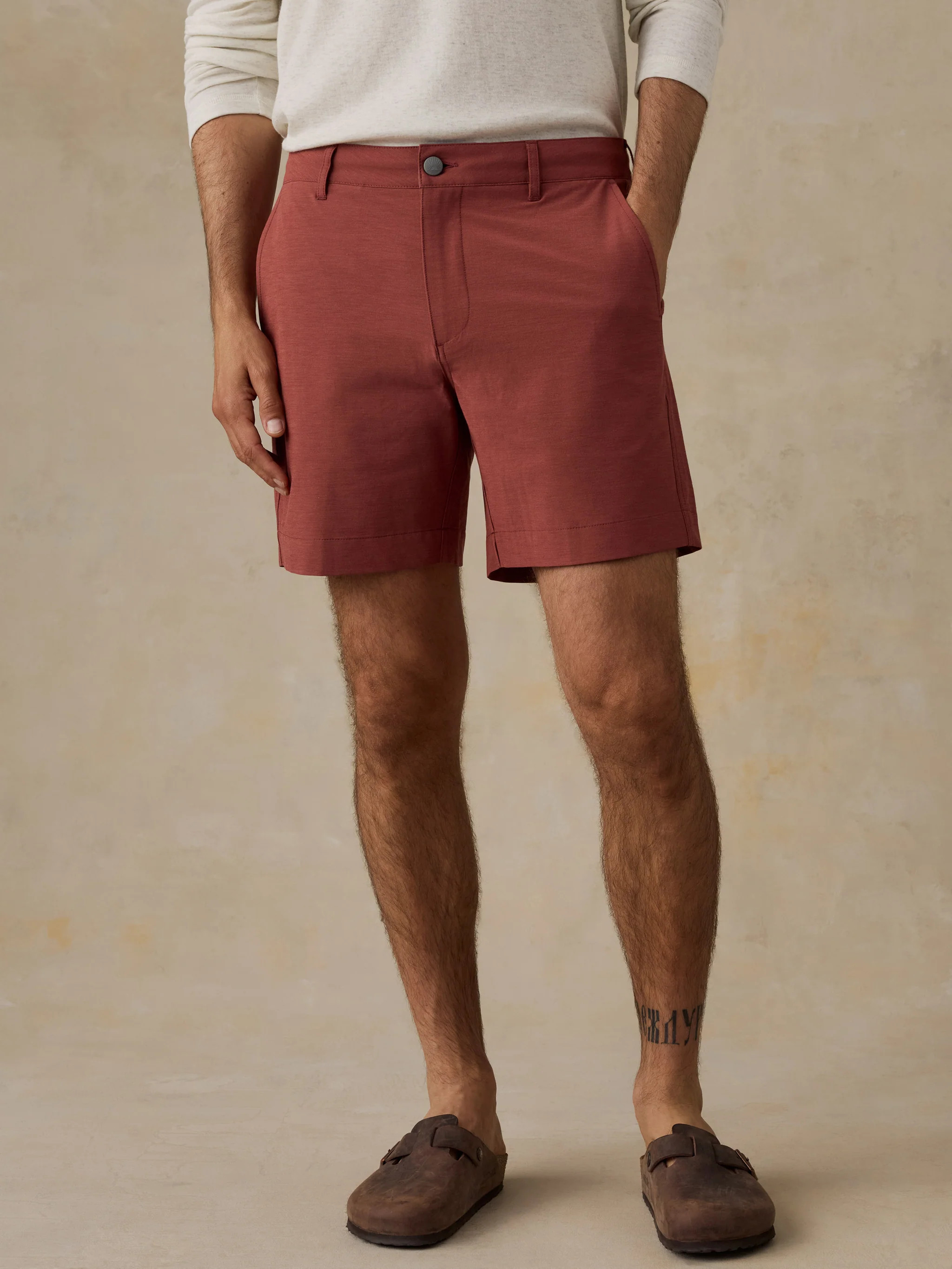 All Day Short (7") - Sunset Red | Faherty