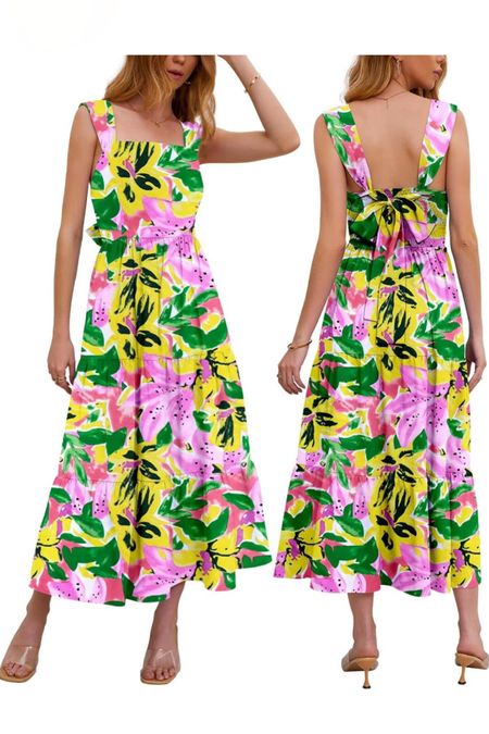 Tropical maxi dress, vacation dress 

#LTKOver40 #LTKFindsUnder100 #LTKFindsUnder50