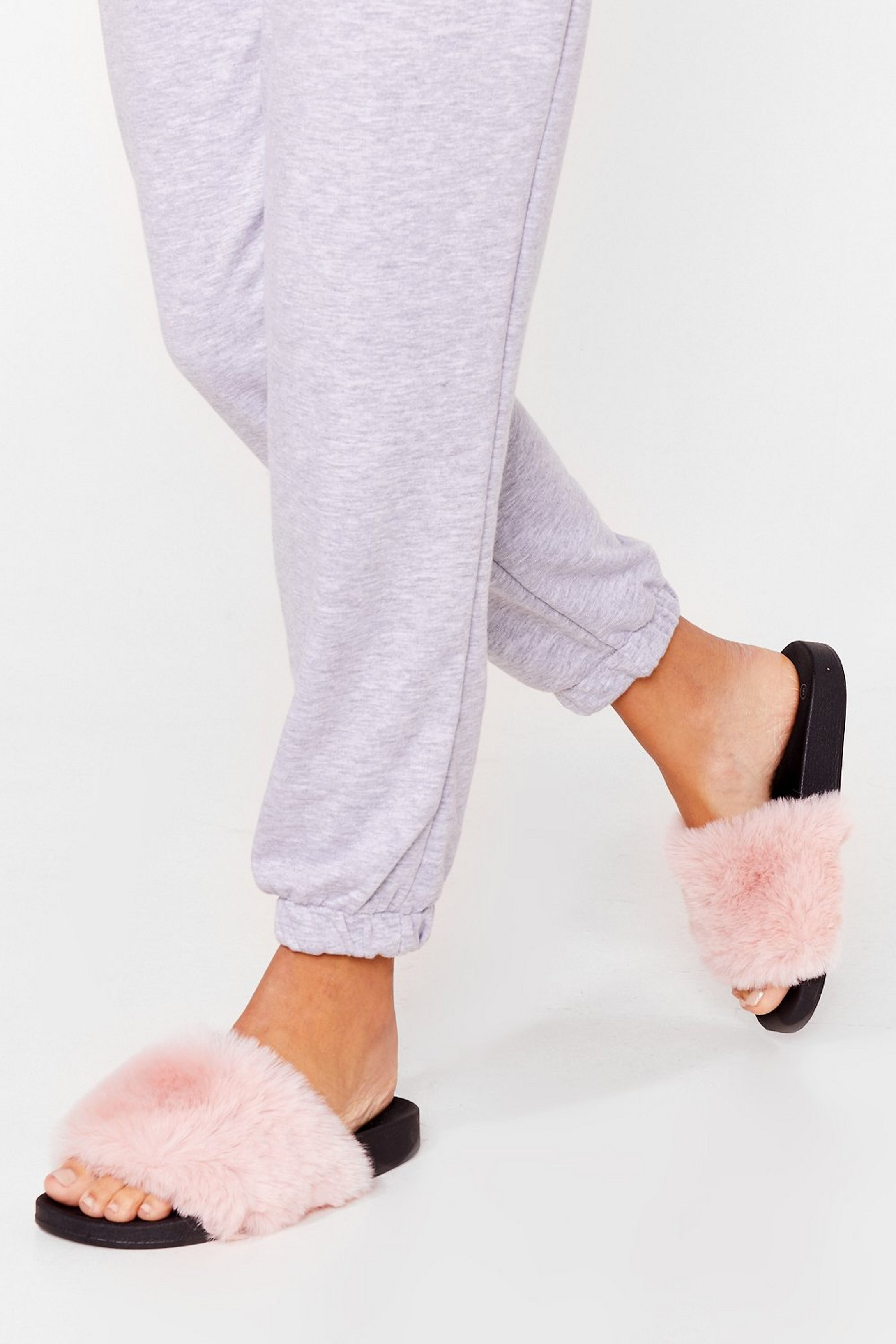 Teddy When You Are Faux Fur Sliders | NastyGal (US & CA)