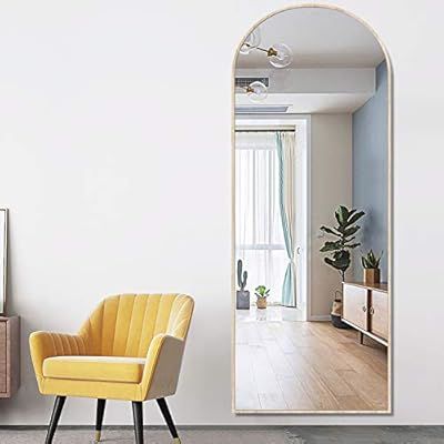 PexFix Full Length Mirror, 65"x22" Modern Arch-Crowned Floor Mirror Bedroom Dressing Mirror Arche... | Amazon (US)