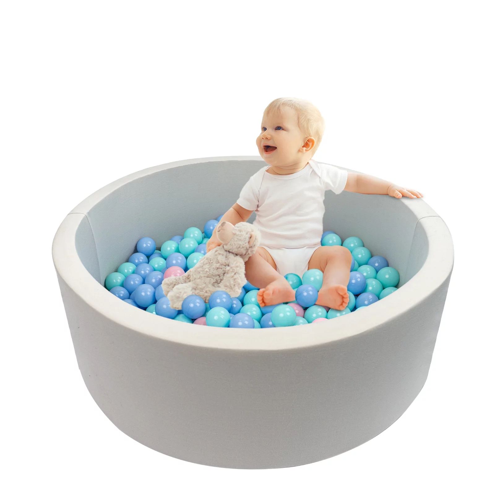 KORIMEFA Foam Ball Pit for Toddlers 1-3, Baby Playpen Ball Pool Soft Round Designed, Baby Ball Pi... | Walmart (US)