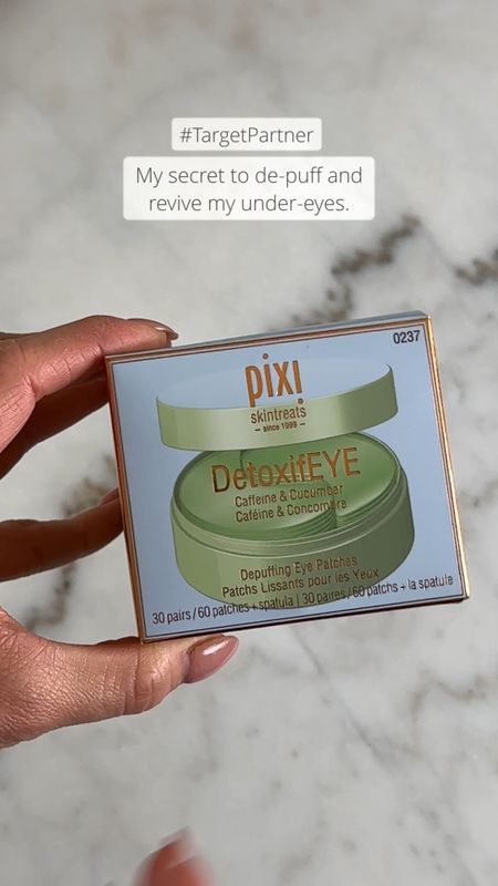 These @pixi DetoxifEYE Eye Patches via @target are everything! 😌✨👏🏼 #ad They are my go-to for those days when my under eyes need all the love! They are infused with caffeine and cucumber to nourish, soothe and revive the skin! They always deliver amazing results, leaving my under eyes depuffed and so smooth! Sometimes when I’m home all day, I even use them twice! You can actually use them as much as needed! They are vegan, paraben free and enhanced with hyaluronic acid! if you haven’t tried them yet, you are totally missing out! Shop with the link in my stories! #Target #TargetPartner #Pixi #PixiPartner #Pixibeauty 


#LTKfindsunder50 #LTKxTarget #LTKbeauty