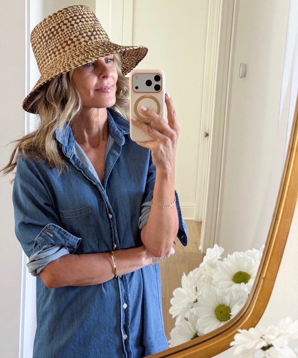 This straw hat is so perfect for summer! Love styling it with neutral! So chic and under $120

@Frank & Eileen

#LTKootd #LTKSeasonal #LTKOver40