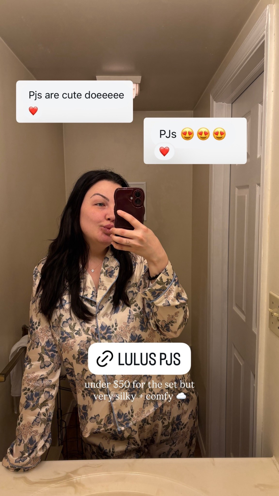 The cutest and comfiest silky pajama set from Lulus!

#LTKdayinmylife #LTKMidsize #LTKselfcare