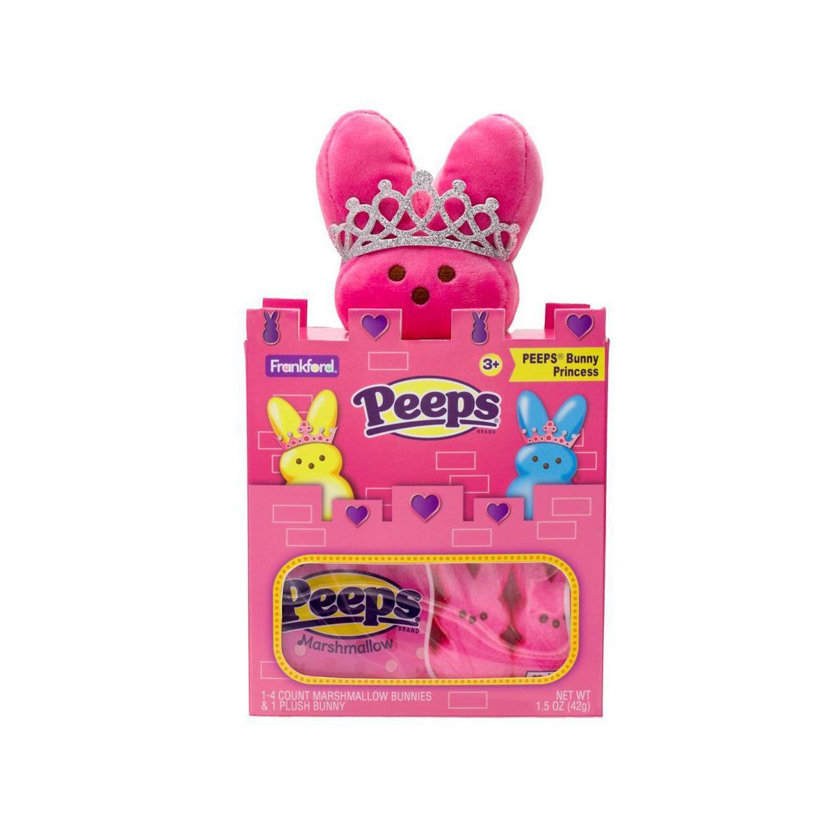Peeps Easter Plush Princess Castle Bunny - 1.5oz/4ct | Target
