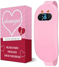 Portable Heating Pad for Period Cramps: Cordless Menstrual Heating Pad with 6 Heat Levels and 6 M... | Amazon (US)