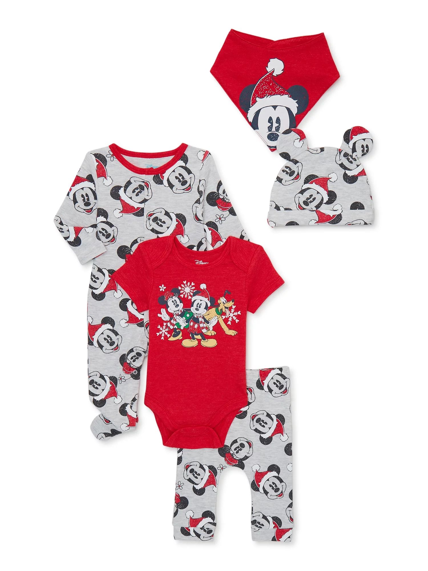 Disney Baby Wishes + Dreams Mickey Mouse Unisex, Baby Boy, Baby Girl Christmas Gift Set, 5-Piece,... | Walmart (US)