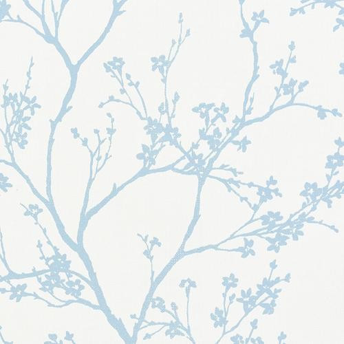 Schumacher Twiggy Paperweave Sky Wallpaper | DecoratorsBest