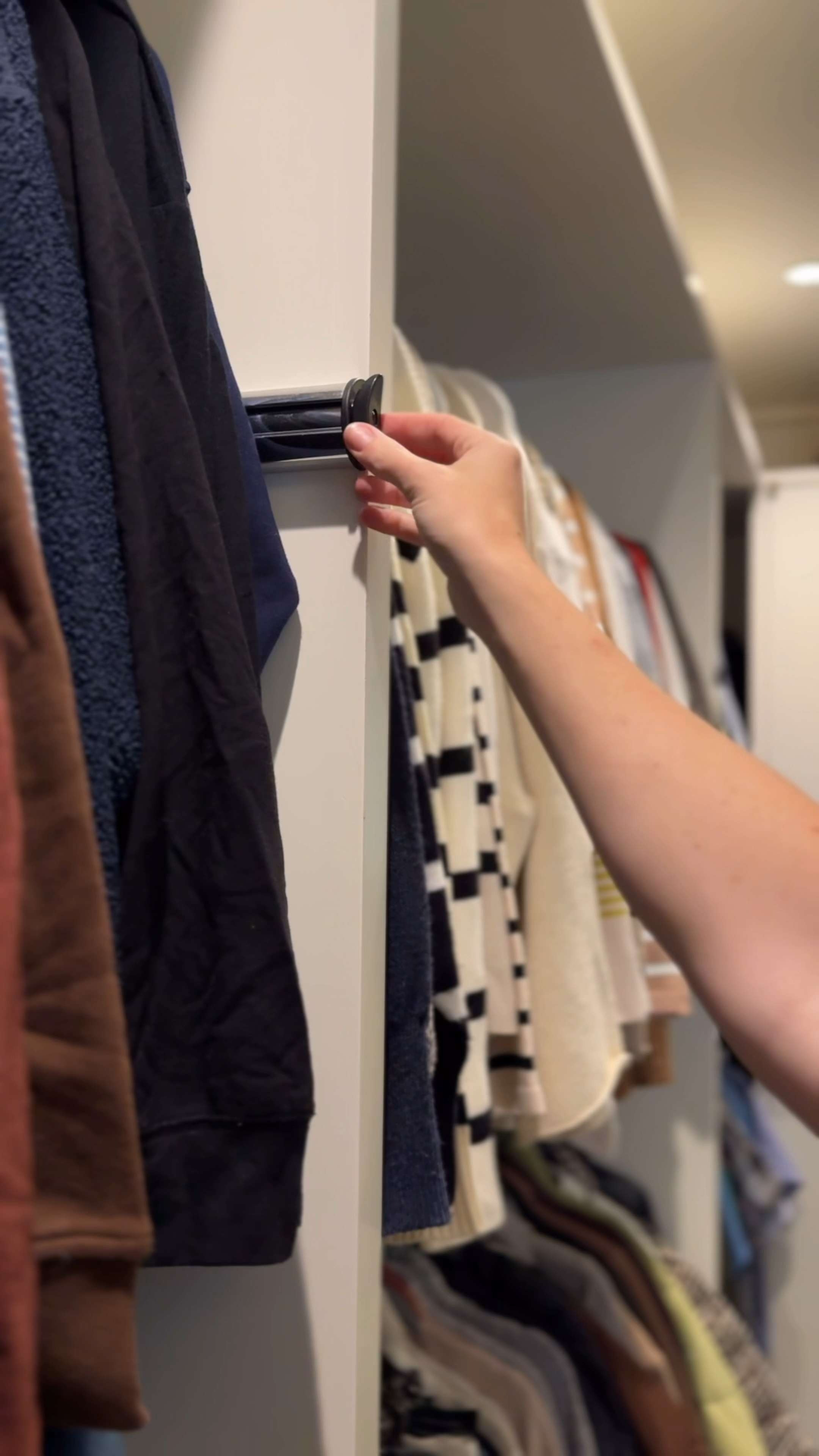 These closet organization items are a game changer! I love using the valet rod to lay out my outfits and allow me to steam my clothes. The hat organizer that goes on my closet door is great for giving me more space and utilizing the door instead of taking up shelf space. And the hangers are great for any item, since the clips move on the hanger to fit any sized item. 

 #LTKmomlife #LTKHome #LTKSaleAlert