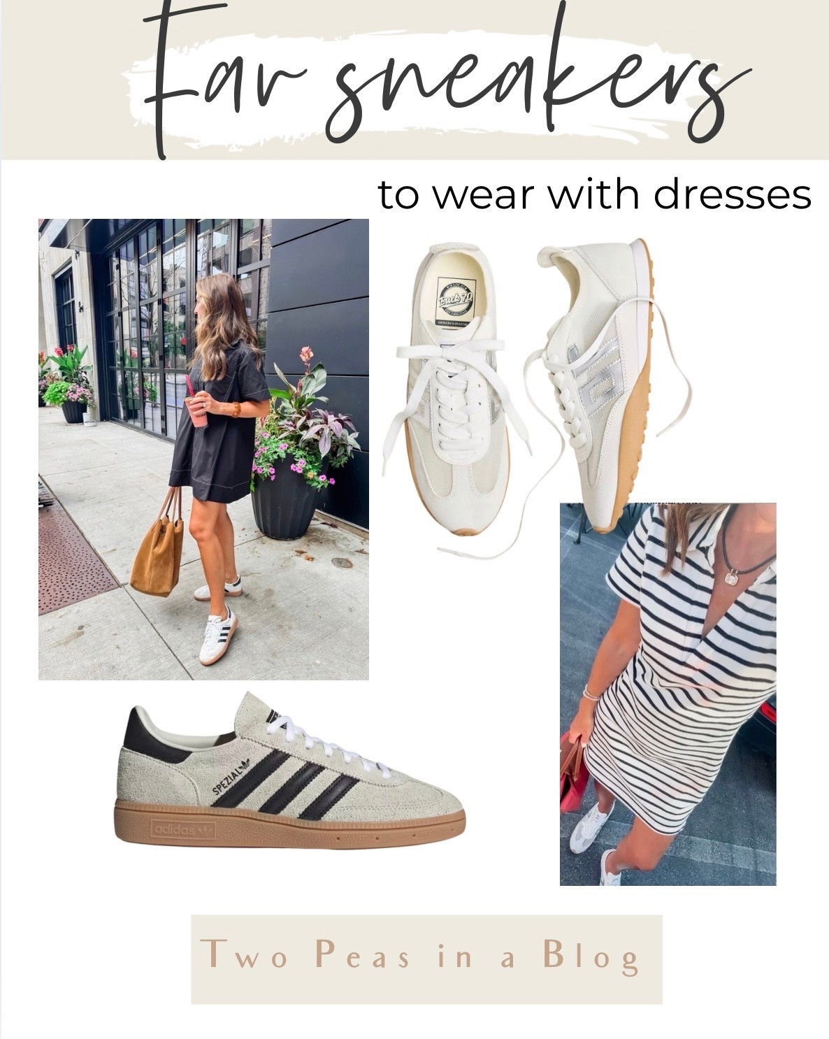 These 2 sneakers look SO good with a wide variety of outfits. Even dresses! 
Adidas - go down a full size 
Back70 - fits tts

#LTKootd #LTKmomlife