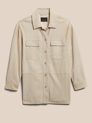 Heritage Suede Shirt Jacket | Banana Republic (US)