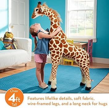 Amazon.com: Melissa & Doug Giant Giraffe - Lifelike Stuffed Animal (over 4 feet tall) : Melissa &... | Amazon (US)