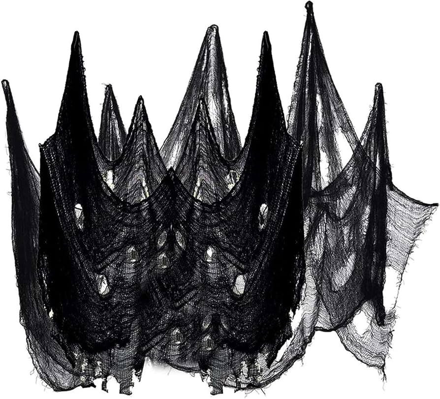 HAOYUNTE Halloween Creepy Cloth, Spooky Giant (40 x236 in.) Cheese Cloth Tapestry for Halloween P... | Amazon (US)