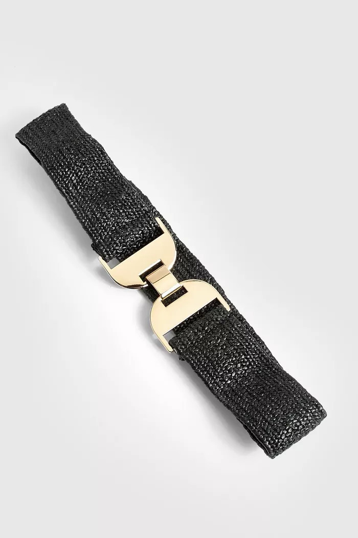 Metal Clasp Elastic Waist Belt | Boohoo.com (UK & IE)