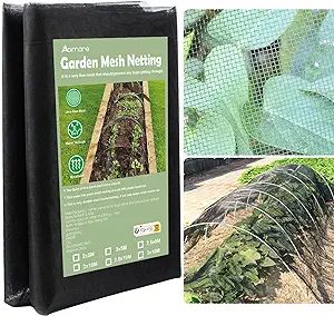 Abimars Thicker Garden Mesh Netting, 10’ x 33’ Ultra Fine Black Plant Row Covers for Vegetabl... | Amazon (US)