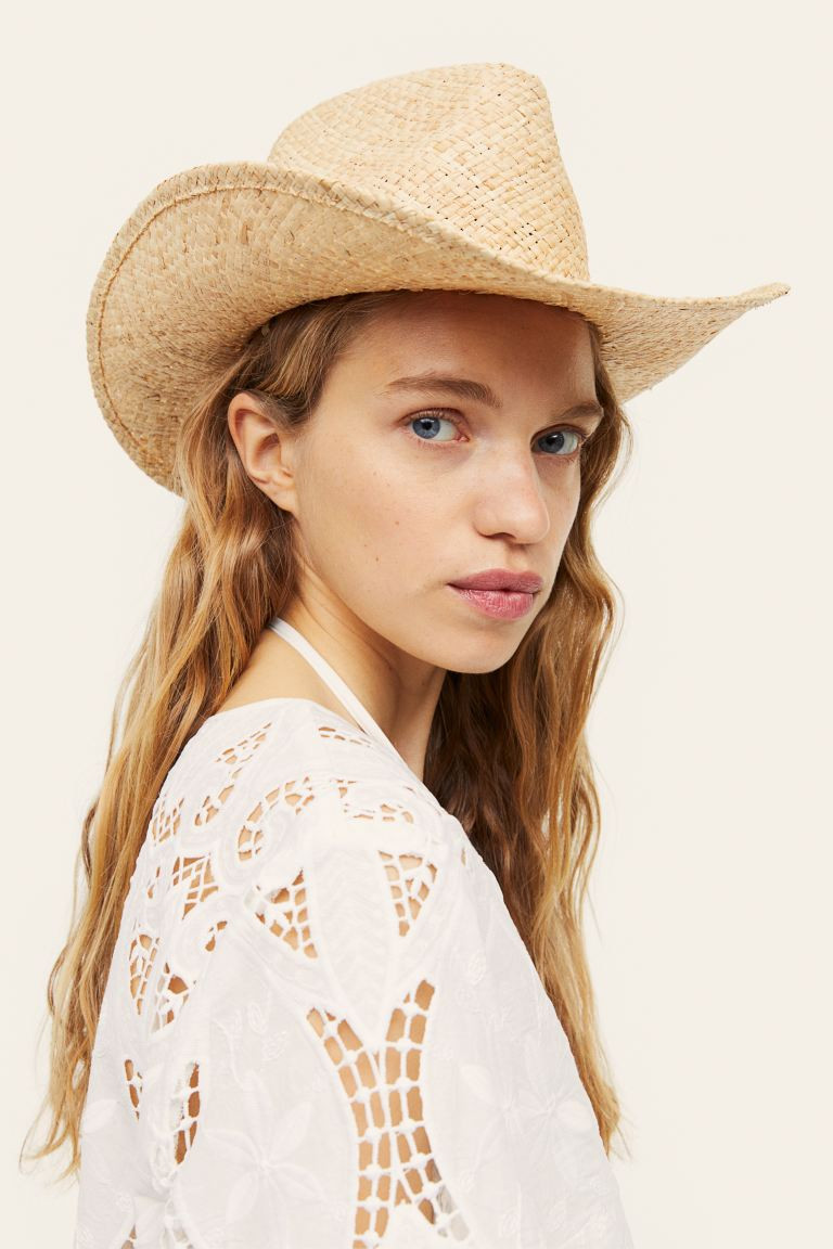 Chain-detail Straw Hat | H&M (US + CA)