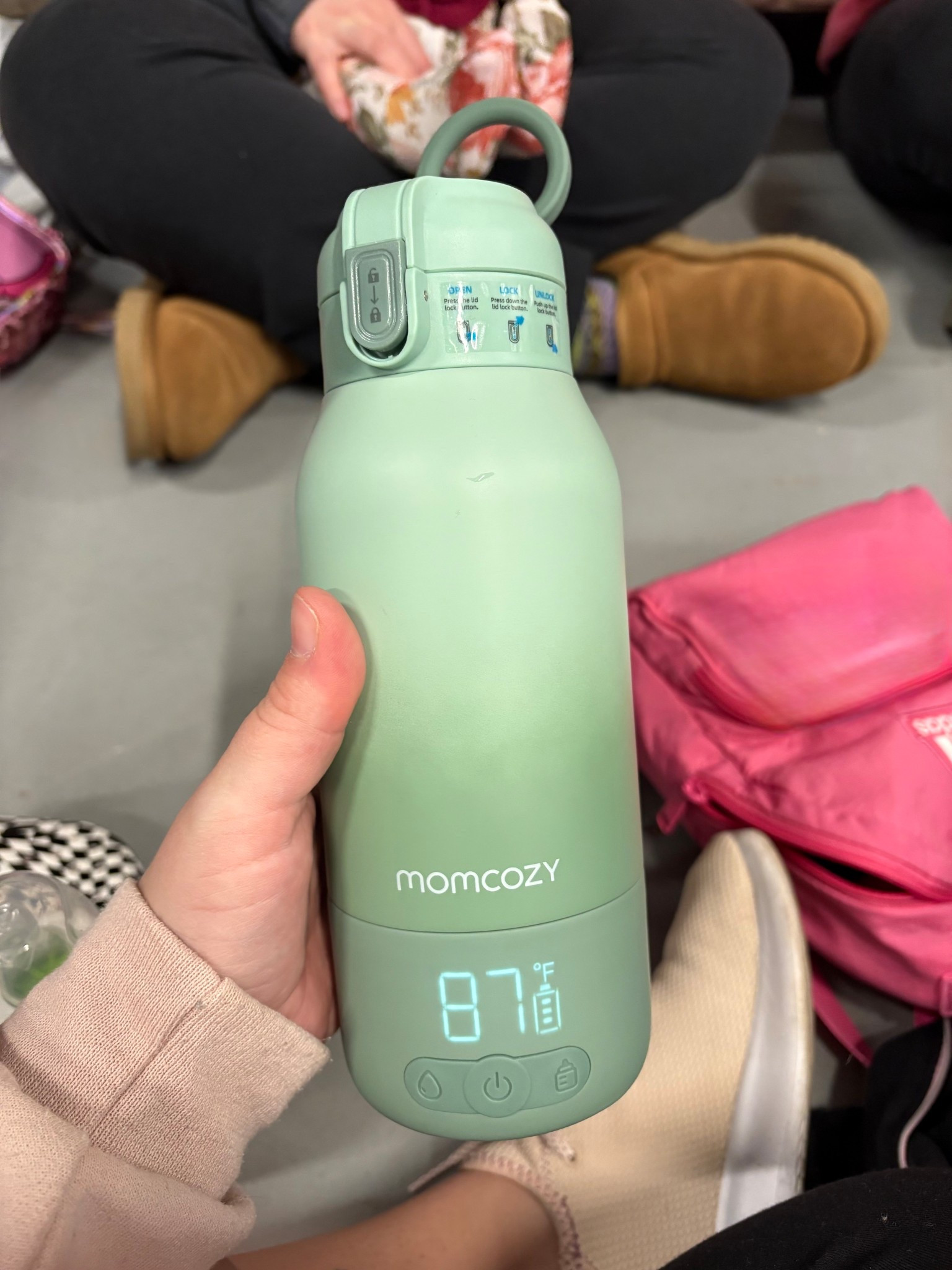 My newest and favorite baby gadget — the Momcozy portable milk warmer. 

This thing is amazing! Battery operated and you set the desired temperature and you can warm either breastmilk or water for formula on the go. Fits nicely in the diaper bag and works quick. 10/10 recommend if you’re expecting or have a bottle fed little one; I don’t know how I managed without this before!

#LTKdayinmylife #LTKBaby #LTKmomlife