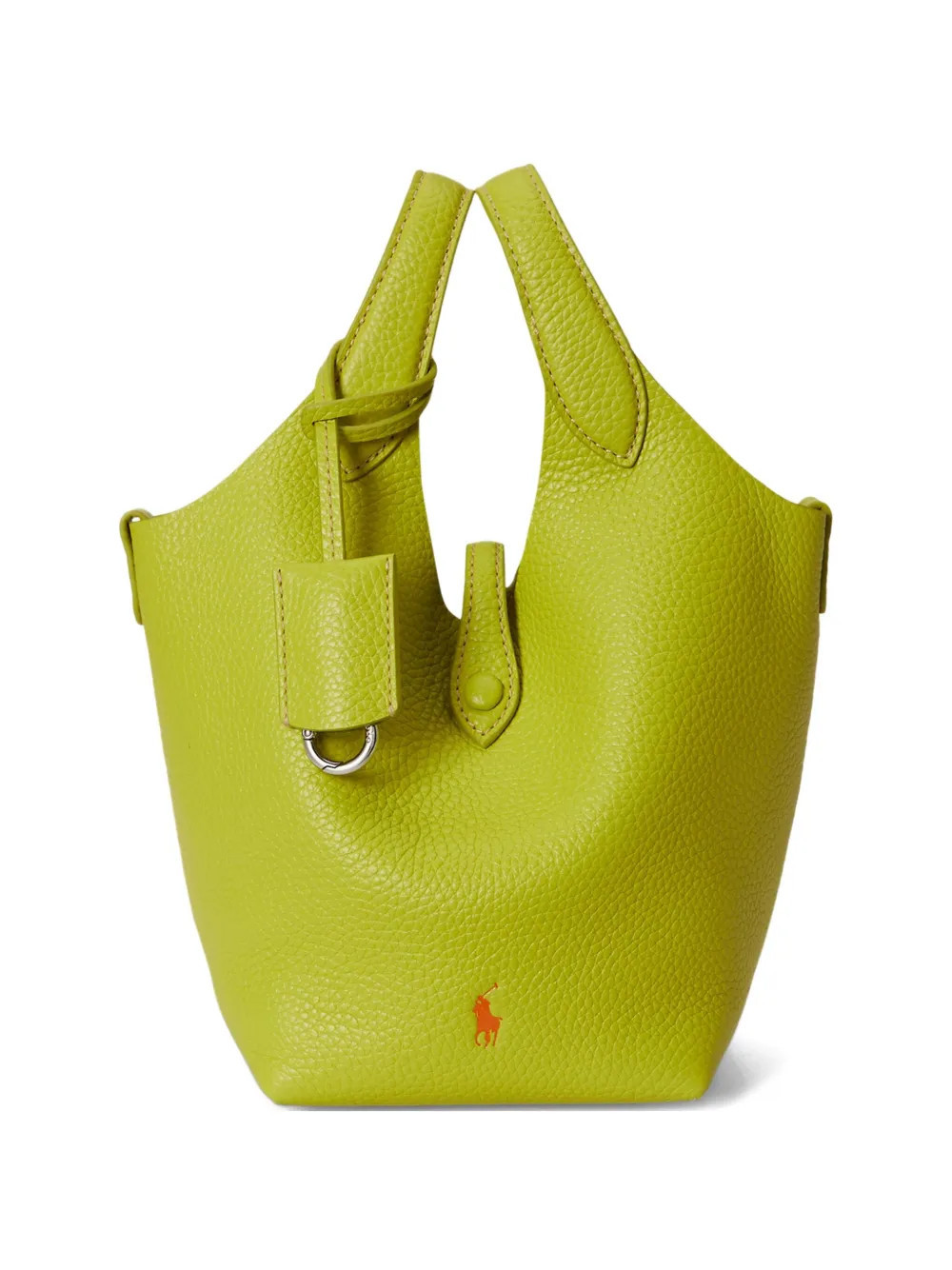 Polo Ralph Lauren pebbled leather tote bag - Yellow | Farfetch Global