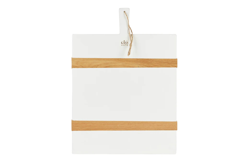 White Rectangle Mod Charcuterie Board | etúHOME