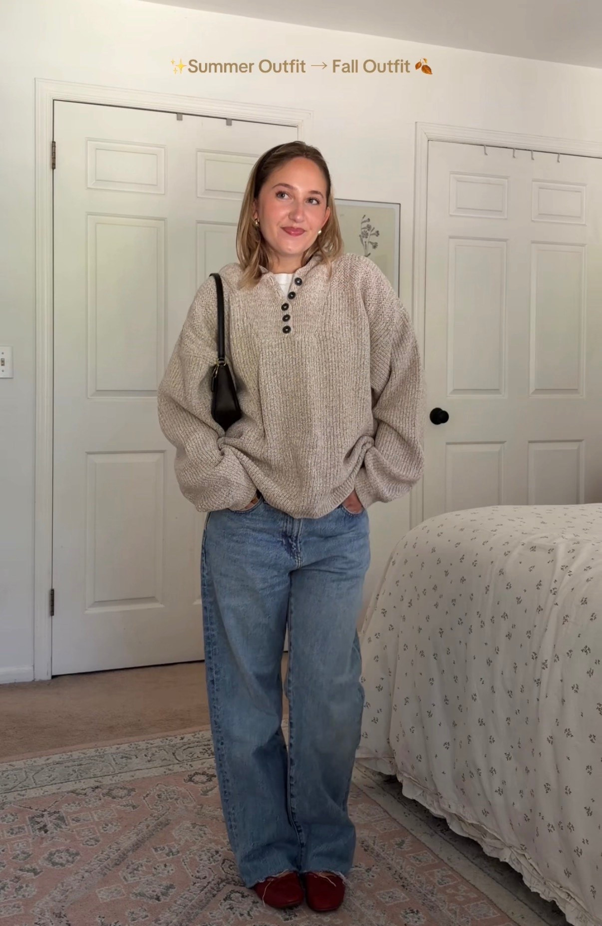 sweater is thrifted eddie bauer