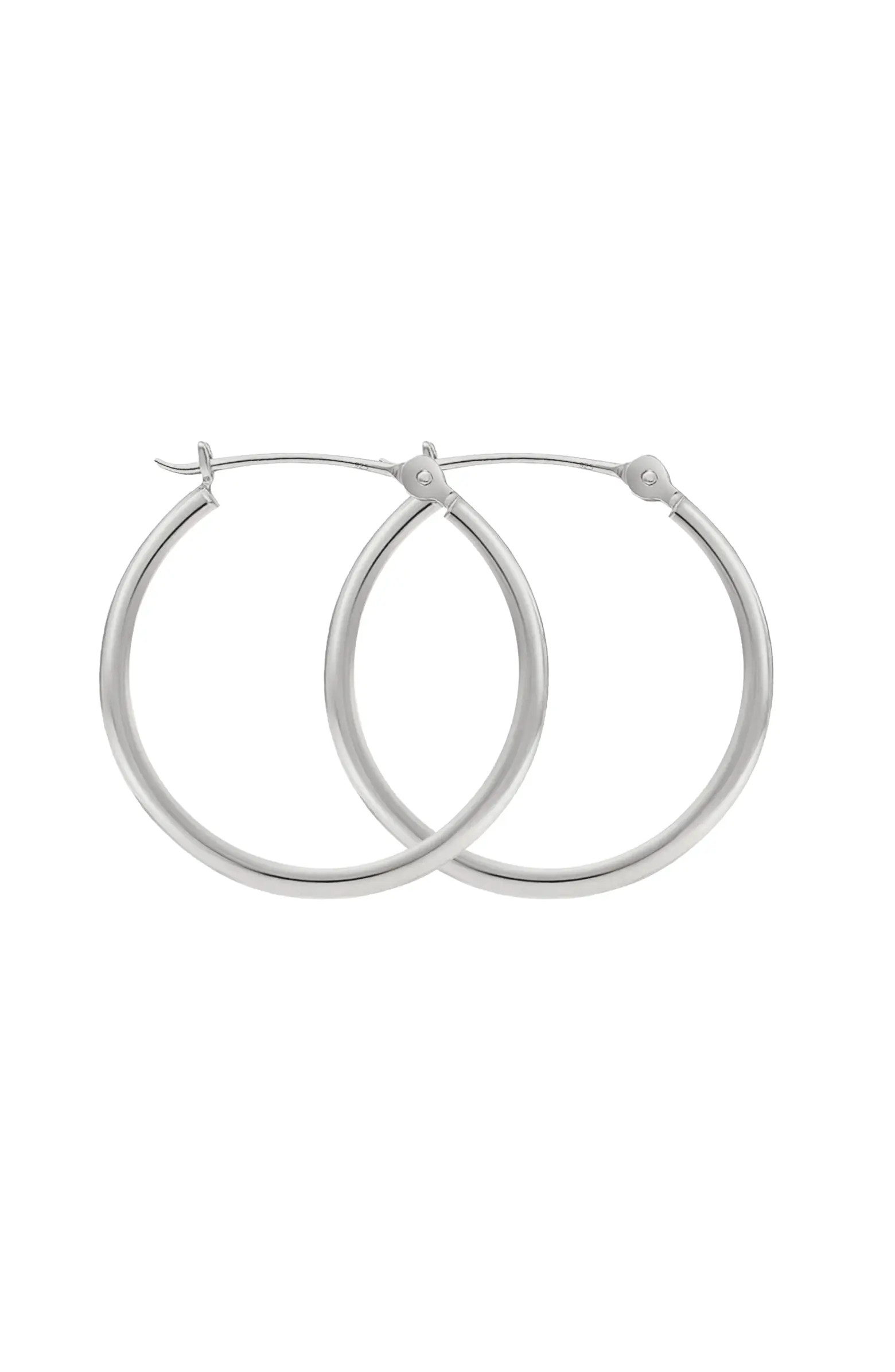 Donatello Gian Sterling Silver Large 35MM Hoops | Nordstrom | Nordstrom