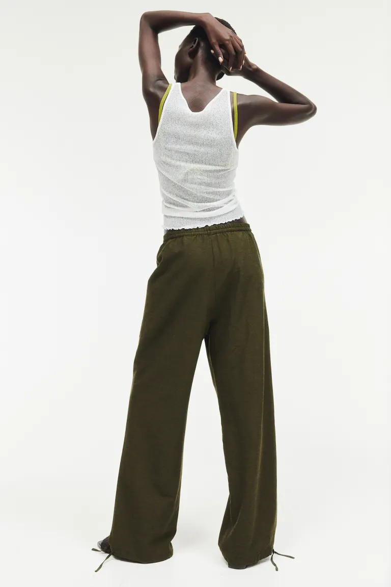 Linen-blend Pull-on Pants | H&M (US + CA)