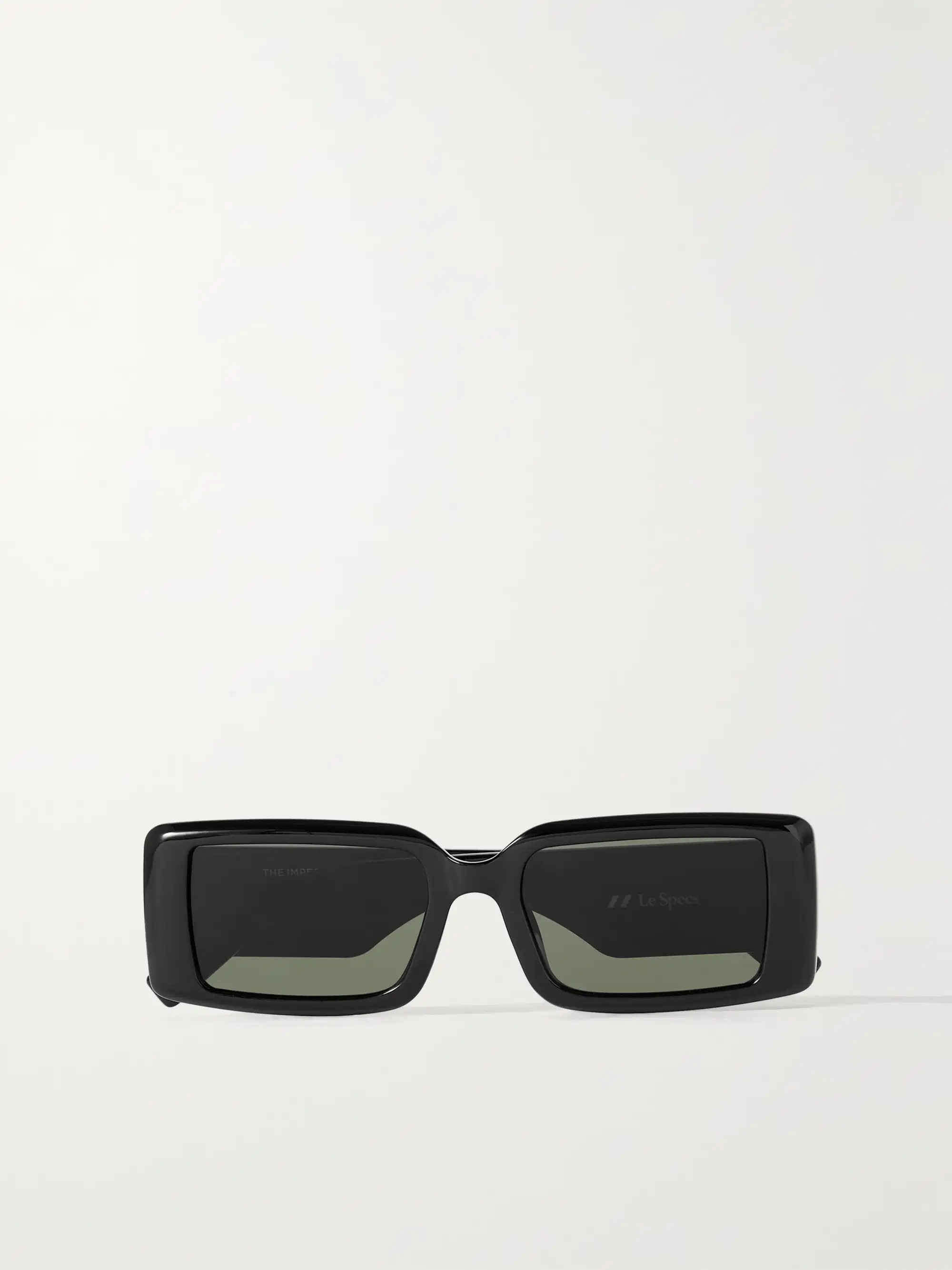 Black The Impeccable Alt Fit square-frame acetate sunglasses | LE SPECS | NET-A-PORTER | NET-A-PORTER (UK & EU)