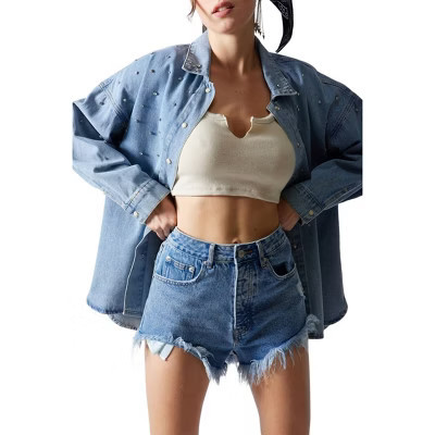 Women's Jane Denim Cutoff Short - SIGNATURE8 S | Target
