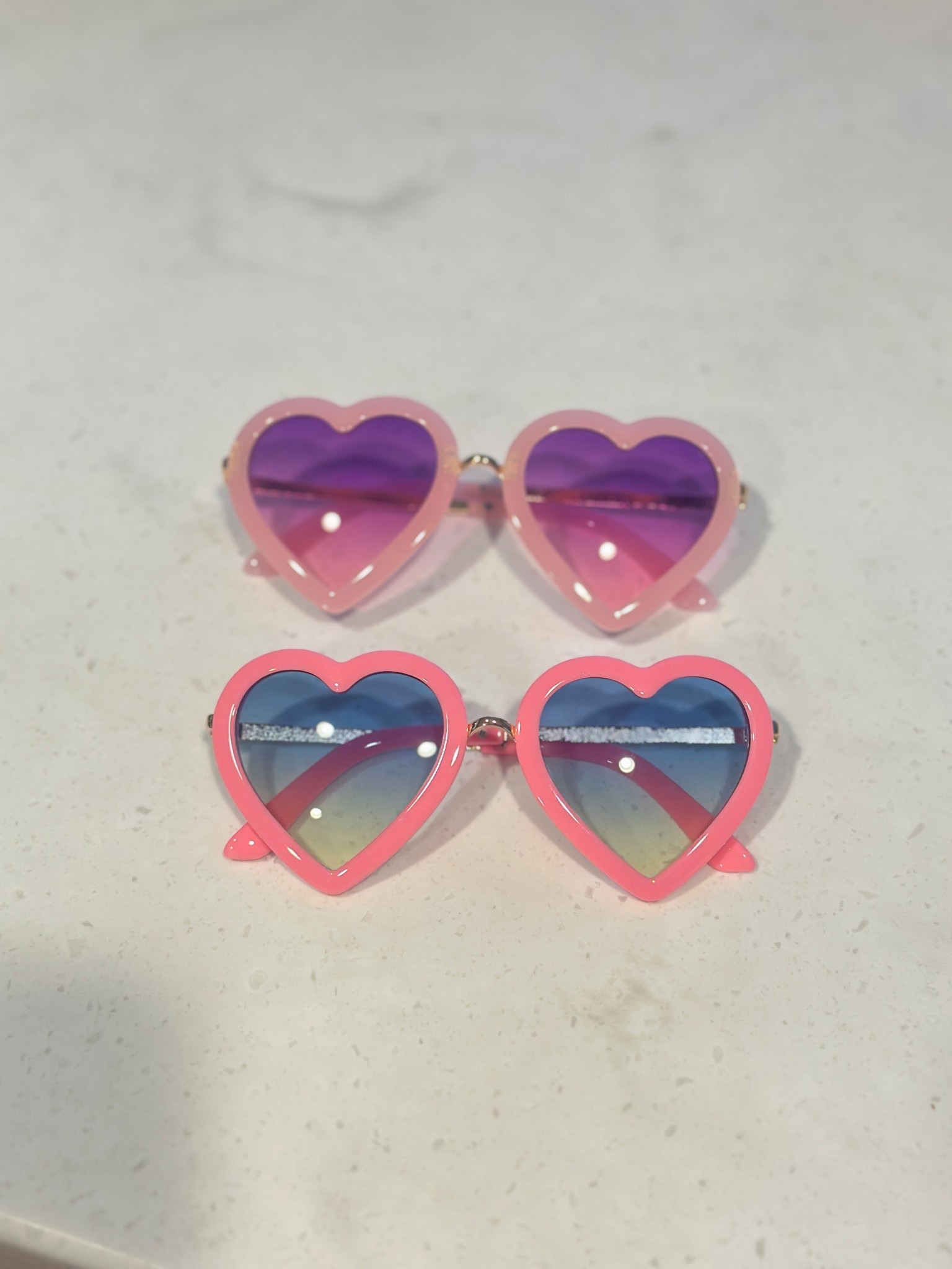 Matching heart sunglasses for toddlers and little girls 💕

These colorful heart frames are lightweight, comfortable, and perfect for spring outfits, Disney trips, Valentine’s Day, birthdays, or everyday dress-up. They come in the cutest pink and purple lens options and fit little faces so well.

If you’re looking for fun toddler accessories that actually stay on, these are such a good find.

#LTKKids #LTKTravel #LTKValentine