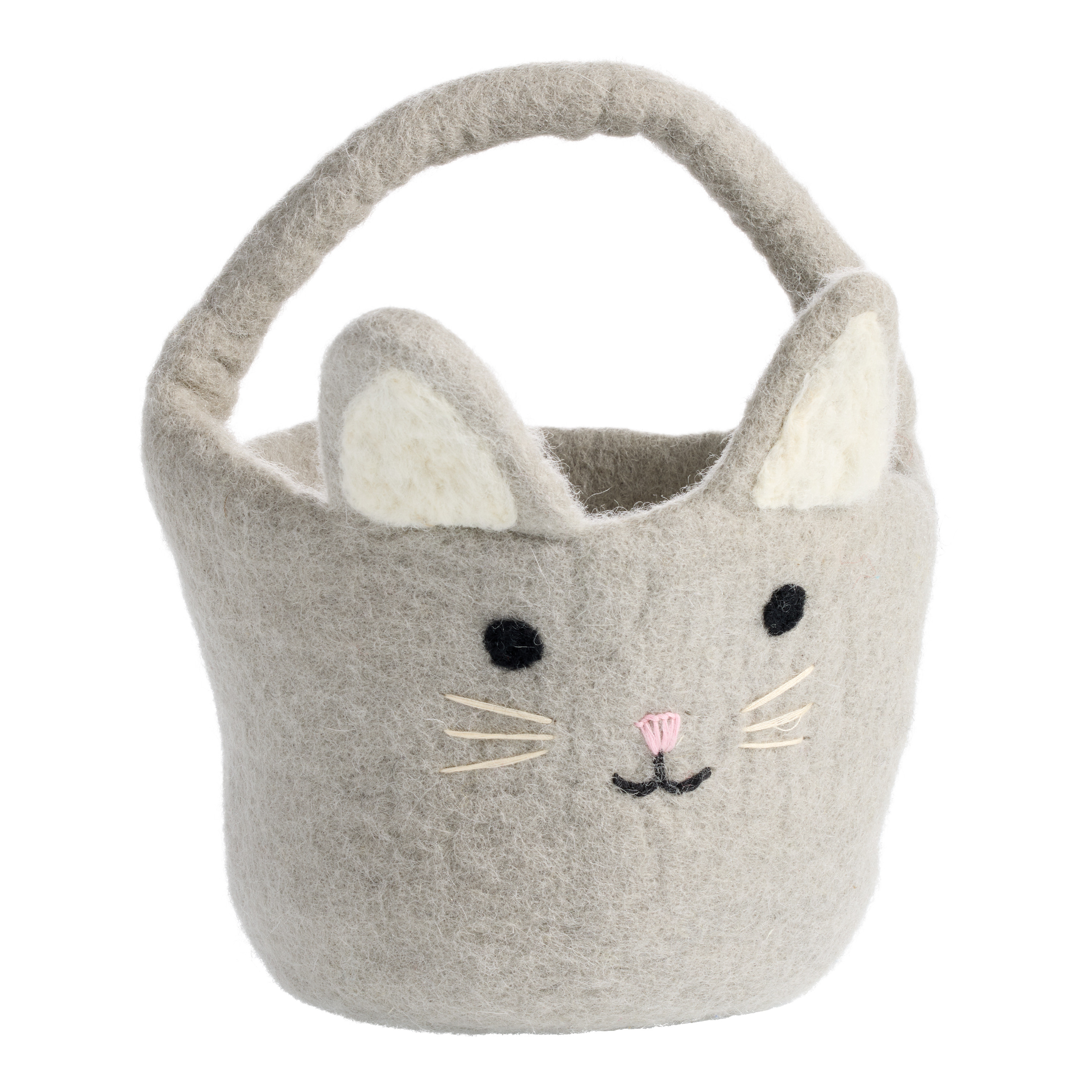 Mini Wool Animal Easter Basket | World Market
