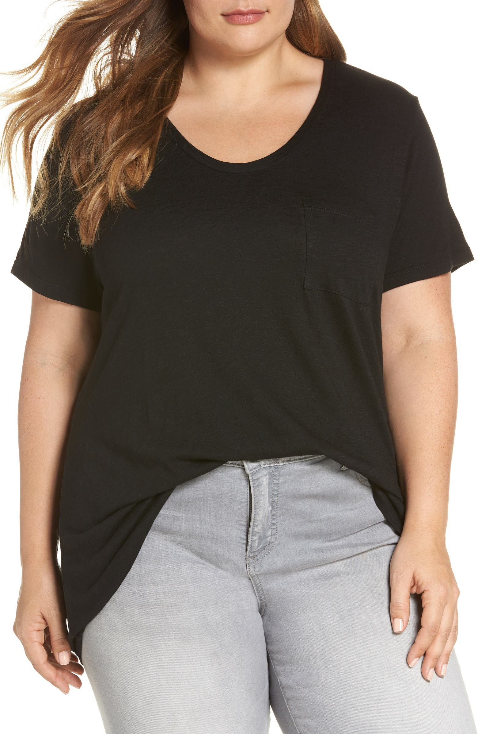 Rounded V-Neck Tee | Nordstrom