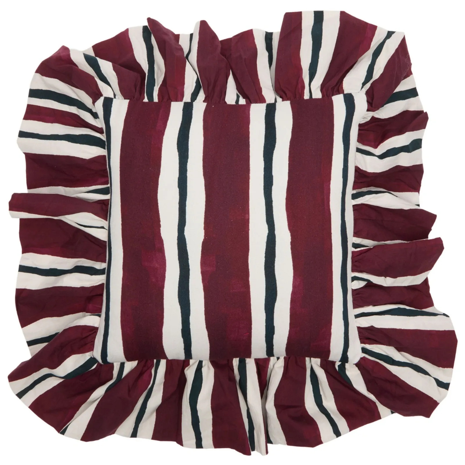 Damson Madder Frilly Cushion | END. Clothing